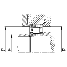 圓柱滾子軸承 N1032-K-M1-SP, 浮動軸承，帶錐孔，錐度 1:12，可分離，帶保持架，減少的徑向內(nèi)部游隙，加嚴(yán)公差