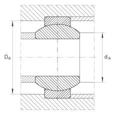 關節(jié)軸承 GE12-FO, 根據 DIN ISO 12 240-1 標準，需維護
