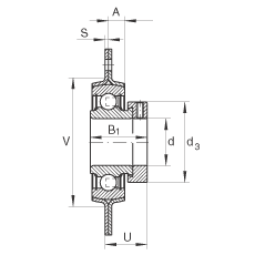 軸承座單元 RA15, 帶三個(gè)/四個(gè)螺栓孔的法蘭的軸承座單元,沖壓鋼板,偏心鎖圈,P型密封 軸承座單元 RA15, 帶三個(gè)/四個(gè)螺栓孔的法蘭的軸承座單元,沖壓鋼板,偏心鎖圈,P型密封